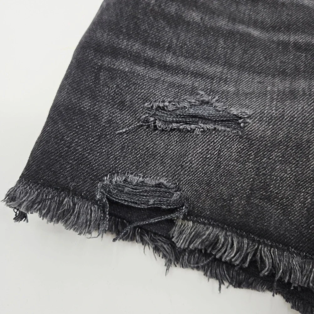Zara Kids Distressed Black Denim Shorts Cut Offs Big Girls‎ 11-12 Years Jorts